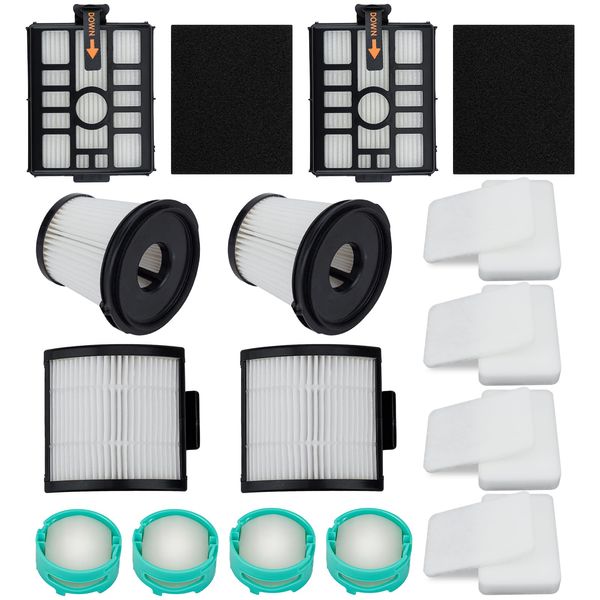 Accessories for Shark Detect Pro Cordless Vacuum IW3511, IW3120, IW3615, IW3110C, IW3111C Auto-Empty System, 2 Pre-Motor & 2 HEPA Filters for Vac, 2 Dock Filters & 4 Foam & 4 Odor Cartridge for Base