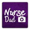 Shopagift Nurse Dad 2 Pack Coasters - 9cm x 9cm
