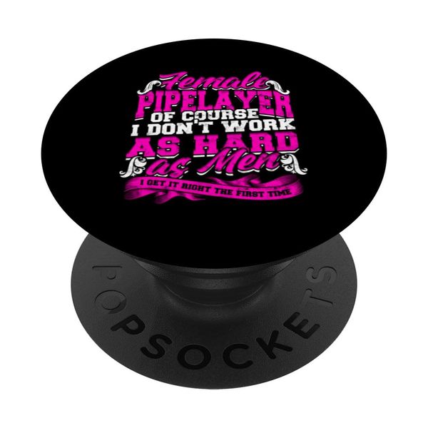 Pipe Layer Drain Layer Female Pipelayer PopSockets Swappable PopGrip
