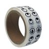 Lependor Black White Eye Stickers Labels -2000 Pcs Per Roll