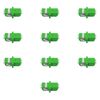 10 x CHB Fibre Optic Adapter LC/APC Duplex Flanged Female Connector Straight Through Coupler Server Data Centre Rack Patch Panel Single Mode (LC/APC)