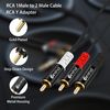 Devinal Subwoofer Y Cable - RCA Gold Plated Adapter for Hi-Fis/Home Theater - 6.5Ft/2M