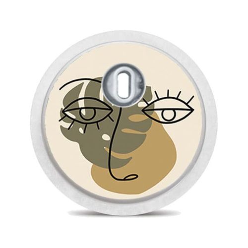 FreeStyle Libre 3 Sensor Stickers, Set of 10 "Abstract" Stickers for Sensors Diasticker®