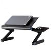 Adjustable Laptop Table Stand Lazy Foldable Computer Desk with Cooling Fan 
