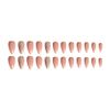 24pcs Almond Shape Nail Tips Water Drop Nail False Nail Making You More Nice ,Can Be Used For Wedding,Party,Holiday,Dating,Prom,Daily Life