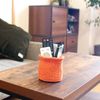 ORIKAGO Mini Basket - Kitchen Trinket Basket Small - Basic Orange Natural