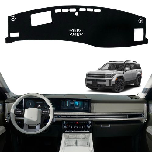 INUBOXES Non-Slip Dash Cover Dashboard Cover Mat Custom Fit Center Console Cover Sunshield Protector Pad Compatible with 2024 2025 Hyundai Santa Fe MX5 (Hyundai Santa Fe 2024-2025(with HUD))