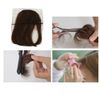 Bestechno Bangs Wig, Natural, Bangs Extension, Bangs Wig, Ultra Thin, Bangs Wig, With Wig, Includes 10 American Pins - blk