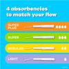 Tampax Regular Absorbency Unscented, Easy Carry Purse Size 10 Count Ea. - 12 Packs