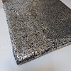 Sequin Fabric Sparkly Shiny Bling Decorations Material Cloth 130cm Wide (Black/Silver, 2 Meter)