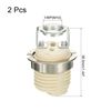 PATIKIL G9 Light Base Socket Kit, 2 Pack Ceramic Lamp Holder Base with Socket Ring Removal Tool, White