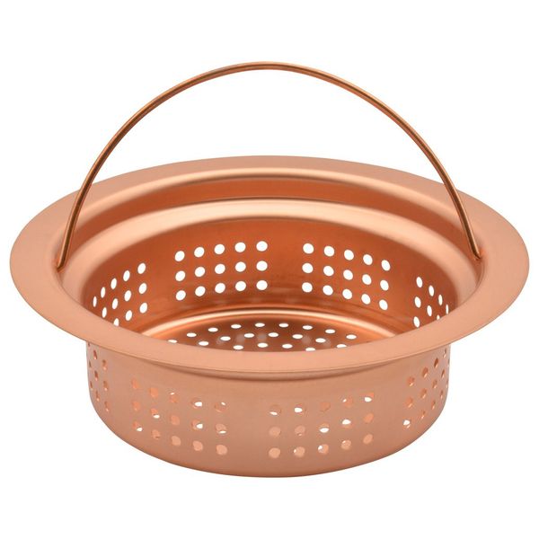 Gaona Camo GA-PB012 Copper Garbage Basket for Sinks, Drain Drain Garbage Receptor, Sterilizing Effect, Prevents Numeries, Odor and Hygienic)