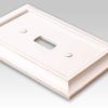Amerelle Savannah Double Toggle Wood Wallplate in Distressed White
