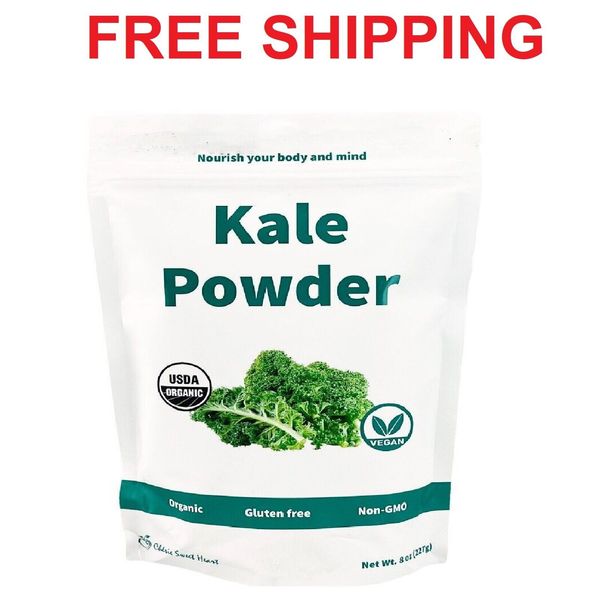 Kale Powder Organic 100% Pure 8 oz Non-Gmo Superfood Chirie Sweet Heart