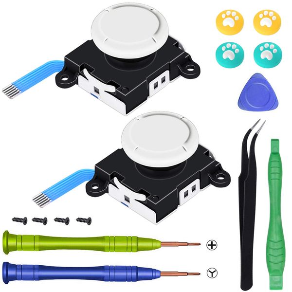 Replacement Joystick for Nintendo Switch lite, 2pcs Repair Joystick Replacement Tool Kit for Switch lite and Nintendo Joycon Controller