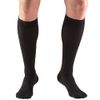 Truform 20-30 mmHg Compression Stockings for Men and Women Knee High Length Closed Toe, Black, Large