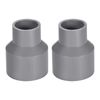 sourcing map PVC DWV Reducing Coupling Schedule 40 Gray 25mm x 40mm Socket 2Pcs