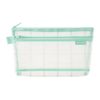 Midori 41850006 Pen Pouch, Mesh, Checkered Pattern, Green