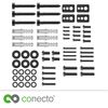 Conecto Vesa Screws Set, 66 Pieces, Ideal for TV Mounting, Black