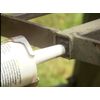 4" Handrail POST REPAIR leg base NO WELDING slips into 1" POSTS covers bolts PP