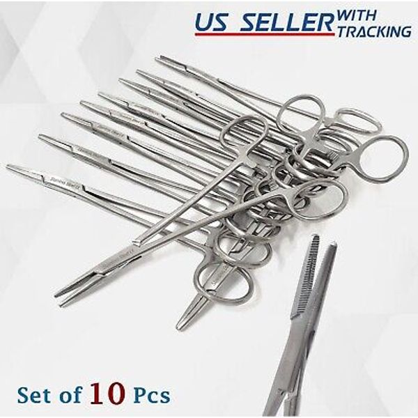 10 Mayo Hegar Needle Holder Driver 5.5" Surgical Dental Instruments Stainless CE