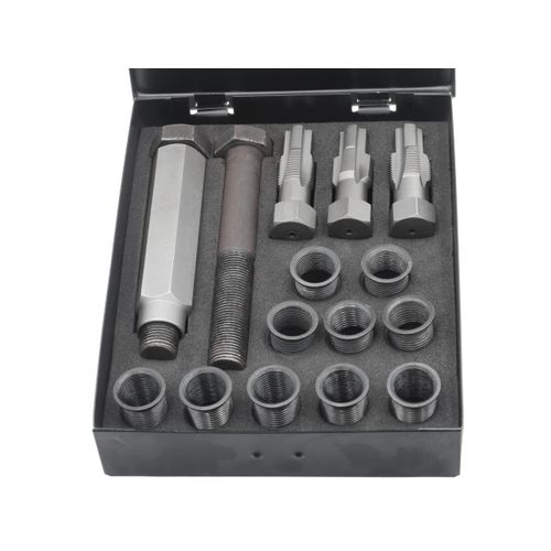 Spark Plug Thread Professional Repair Kit M14 x 1.25 Thread Cutter Thread Bushing for Chainsaws and Other Small Appliances