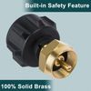 GASPRO Propane Refill Adapter, Fill 1 Pound Bottles from 20lb Tank, Easy to Use, Solid Brass