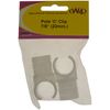 W4 Pole Clip 7/8inch - White, 2 Pack