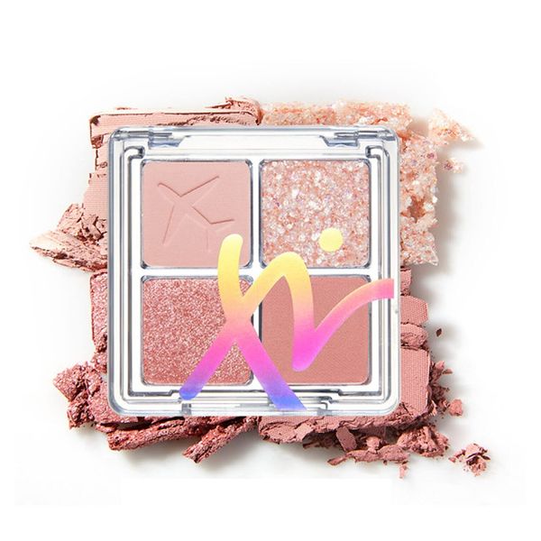SOUND OF SEOUL IBIM Rancable Trip Eye Palette - Glitter and Shadow Combo - Summer Sky and City Night Vibe - Made in Korea (01 Rose Emotion)