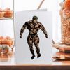 Large (A4) 'Body Builder ' Blank Greeting Card (GC00060192)