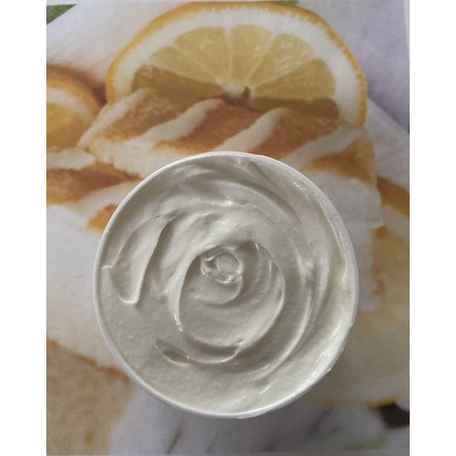 LEMON POUND CAKE TRIPLE WHIPPED SHEA NATURAL BODY BUTTER UNREFINED 16 OZ