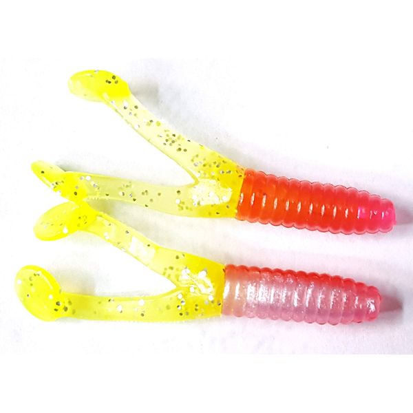 Kalin's 1-3/4" Triple Threat Crappie Scrub 10Pk Red Hot Mama