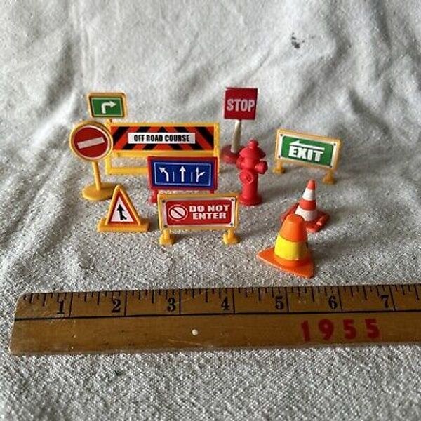 Toy Construction Signs Plastic (j)