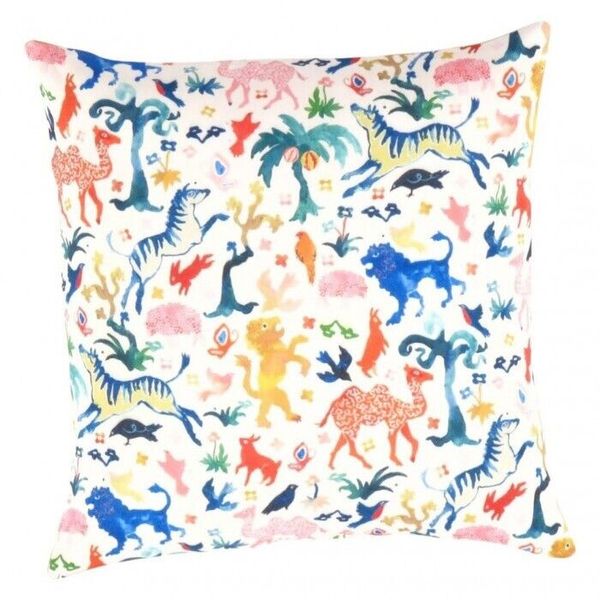 Turkish Fine Silk animal Pillow 20"