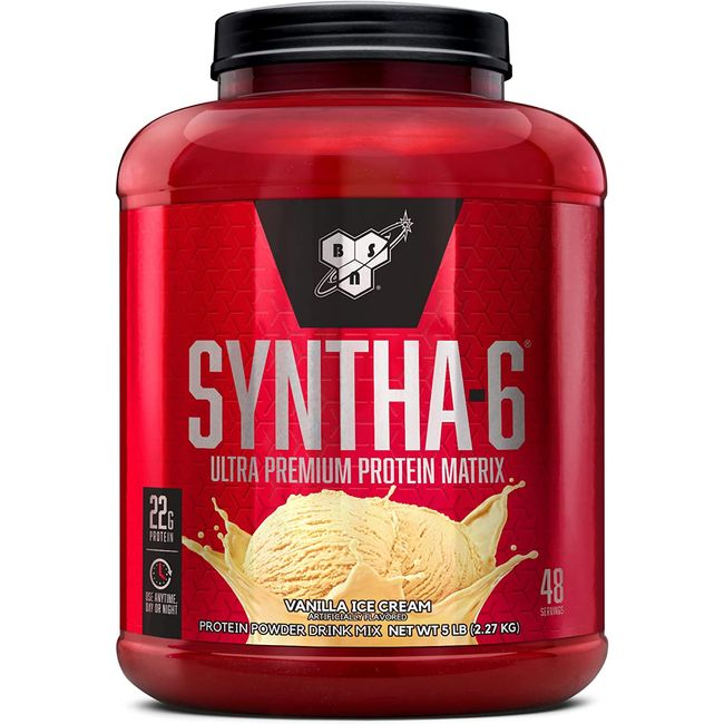 BSN SYNTHA-6 Whey Protein Powder with Micellar Casein, Milk Protein Isolate Powd