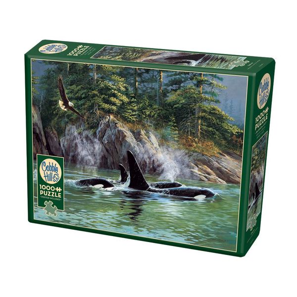 Cobble Hill 1000 Piece Puzzle - Orcas - Sample Poster Included