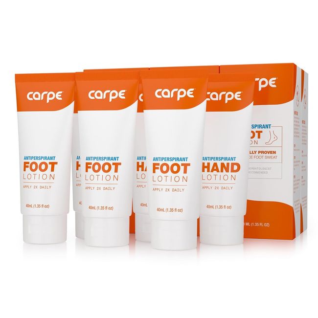 Antiperspirant Hand and Foot Lotion Package Deal (3 Hand and 3 Foot Tubes Bulk P