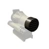 Killflash Hex Anti-Reflection Device Compatible with Sig Romeo 7S Red Dot Optic (Open Center, Earth Brown)