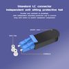 Buacoz Fiber Optic Loopback Cable,LC/UPC Singlemode Duplex -9/125μm Fiber Loopback Testers Connectors Adapter for High-Speed Network Link Testing