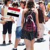 25 Pack Iraq Handheld Small Flag,Mini Iraqi Hand Held Miniature Stick Decor