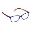 Read Optics Reading Glasses +1.0 - +3.5, Blue & Brown Crystal Rectangular Ready Readers