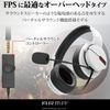 Elecom HS-ARMA200VWH Gaming Headset, Headphones, PS5, PS4, SwitchLite Switch, with Virtual Surround Adapter, White