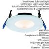 IP65 - Smart WiFi LED Ceiling Downlight –9W Warm to Cool White– Alexa Voice Control – Dimmable Timer Colour Changing Tunable Diffused Lamp – Bathroom Kitchen Downlight