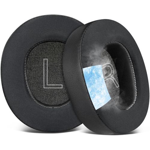 SOULWIT Cooling-Gel Replacement Earpads for Steelseries Arctis Nova Pro Wired, Nova 1/1X/1P/3/3P/3X/4/4P/4X/5/5P/5X/7/7X/7P Headphones, Ear Pads Cushions with Noise Isolation Foam - Black