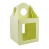 10 x Medium Lemon Single Cupcake/Muffin/Fairy Cake Boxes with 2 Windows