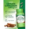 Ceylon Cinnamon Capsules 2500mg | 60 Count | Chromium & Biotin | Nature's Truth