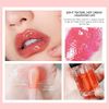 Plumping Lip Oil, Hydrating Lip Gloss Tinted Lip Balm Lip Care Transparent Toot Lip Oil, Long Lasting Nourishing Lip Glow Oil Non-sticky Big Brush Glitter Shine Primer Lip Tint (RASPBERRY)
