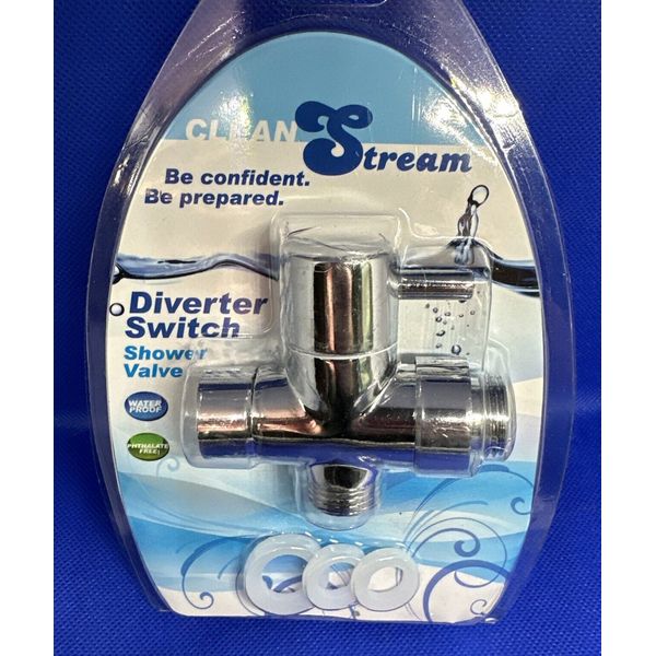 CleanStream Diverter Switch Shower Valve System Head Water Flow Control Enema