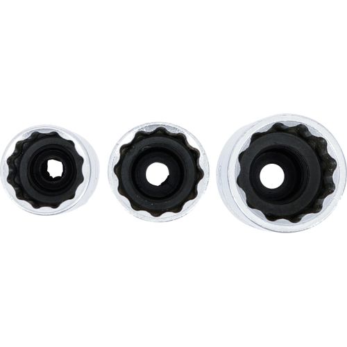 BGS 6858 | Spark Plug Socket Set 12-Point | 10 mm (3/8") Drive | 14 - 16 - 18 mm | 3 pcs.