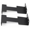 Evecad 1U Server Rack Depth Extender, 3.94”(100mm) Extending Depth, Network Rack Extender, Recessed Rack Adapter Kit for 1U Rack, Black